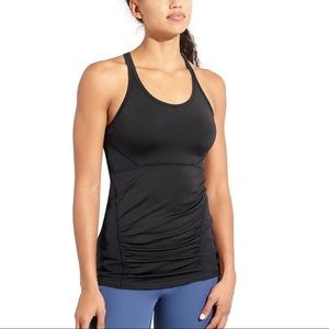 Athleta Black Stealth Racerback Tank Top